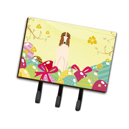 Carolines Treasures Easter Eggs Borzoi Leash or Key Holder BB6023TH68